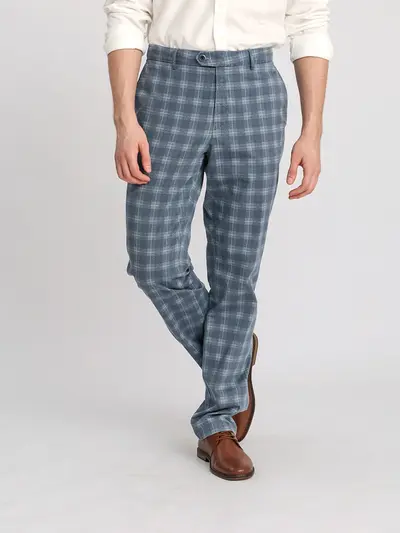 Брюки из хлопка прямого кроя